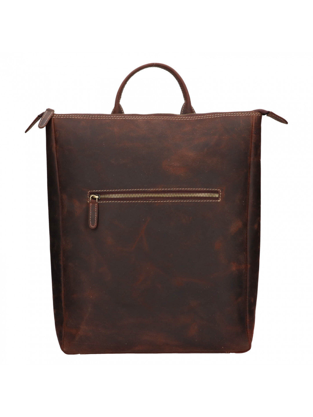 Kožený batoh HGL City – hnědá